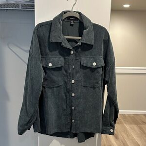 Blue Corduroy shacket